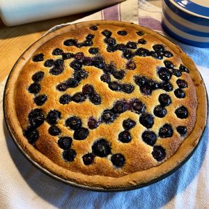 Blueberry and Almond Tart