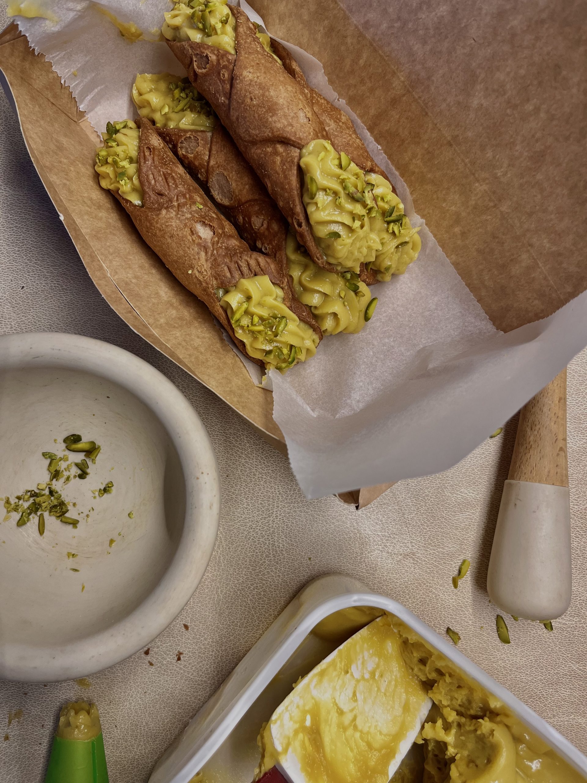 Pistachio Cannoli